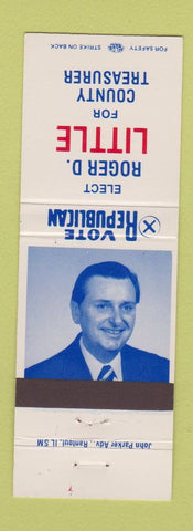 Matchbook Cover - Roger D Little for County Treasurer