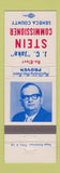 Matchbook Cover - JC Stein Commissioner Seneca County OH?