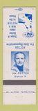 Matchbook Cover - Jim Potter for State Rep ID Idaho  WEAR