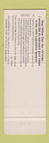 Matchbook Cover - Jim Potter for State Rep ID Idaho  WEAR