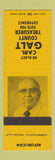 Matchbook Cover - Carl Galt for County Treasurer Election
