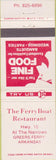 Matchbook Cover - Ferry Boat Restaurant Greers Ferry AR