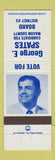 Matchbook Cover - George Spates Macon County Board Election IL