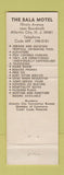Matchbook Cover - Bala Motel Atlantic City NJ
