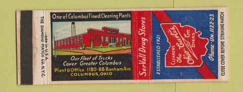 Matchbook Cover - Ohio Curtis Cleaners Dyers Columbus OH