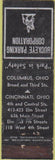 Matchbook Cover - Buckeye Parking Columbus Cincinnati OH Merchants WORN