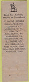 Matchbook Cover - Buckeye Parking Columbus Cincinnati OH Merchants WORN