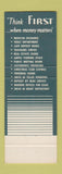 Matchbook Cover - First National Bank McAllen TX