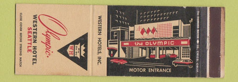 Matchbook Cover - Olympic Western Hotel Seattle WA