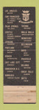 Matchbook Cover - Olympic Western Hotel Seattle WA