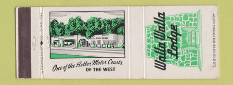 Matchbook Cover - Walla Walla Lodge WA