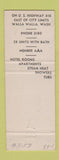 Matchbook Cover - Walla Walla Lodge WA