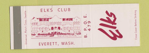Matchbook Cover - Elks Lodge Everett WA