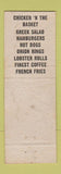 Matchbook Cover - Mike's Lunch Augusta ME