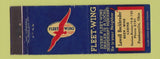 Matchbook Cover - Fleet Wing oil gas Lowell Bockbrader Motel Pemberville OH