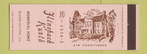 Matchbook Cover - Flinspach Kurth Funeral Home Bloomington IL