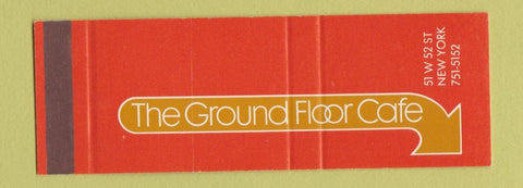 Matchbook Cover - Ground Floor Cafe New York City SAMPLE Full Length