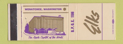 Matchbook Cover - Elks Lodge Wenatchee WA
