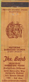 Matchbook Cover - The Barb BBQ