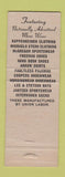 Matchbook Cover - Eklund Men's Clothes Minneapolis MN