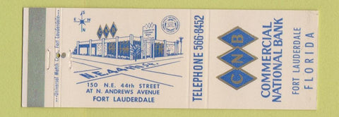 Matchbook Cover - Commercial National Bank Fort Lauderdale FL