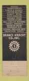 Matchbook Cover - Brance Krachy Electrical Transmission Houston TX WEAR