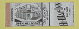 Matchbook Cover - Hi Way Inn Harlingen TX WEAR #2