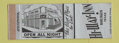 Matchbook Cover - Hi Way Inn Harlingen TX WEAR #2