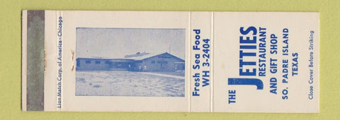 Matchbook Cover - Jetties Restaurant South Padre Island TX
