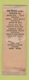 Matchbook Cover - Old Mexico Tavern Houston TX girlie WEAR