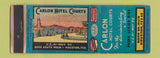 Matchbook Cover - Carlon Hotel Courts Houston TX WEAR
