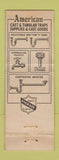 Matchbook Cover - Hygrade Plumbing Brass CM Gilbert Chicago IL WEAR