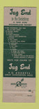 Matchbook Cover - Jug End South Egremont MA