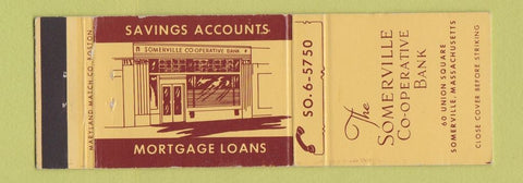 Matchbook Cover - Somerville COOP Bank MA WEAR