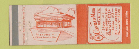 Matchbook Cover - Conrad Marr Drug Midwest City OK