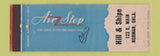 Matchbook Cover - Air Step Shoes Hill & Shipe Norman OK