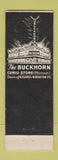Matchbook Cover - Buckhorn Saloon San Antonio TX