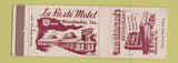 Matchbook Cover - Carl Mangan's Restaurant La Reste Motel Waxahachie TX