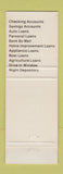 Matchbook Cover - First National Bank Whitney TX WEAR