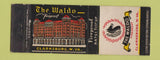 Matchbook Cover - Waldo Hotel Clarksburg WV