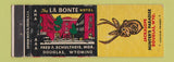 Matchbook Cover - La Bonte Hotel Jackalope Douglas WY