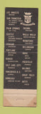 Matchbook Cover - Olympic Western Hotel Seattle WA