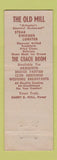 Matchbook Cover - The Old Mill Arlington MA