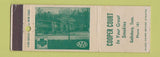 Matchbook Cover - Cooper Court Gatlinburg TN low phone # WEAR