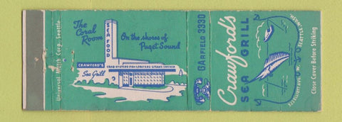 Matchbook Cover - Crawford's Sea Grill Seattle WA