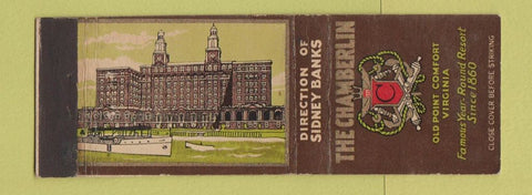 Matchbook Cover - The Chamberlin Hotel Old Point Comfort VA WEAR