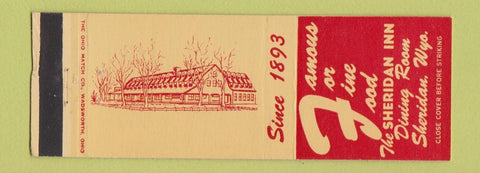 Matchbook Cover - Sheridan Inn Sheridan WY
