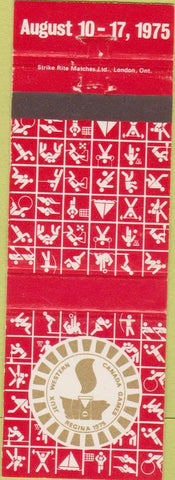 Matchbook Cover - Jeux Western Canada Games 1995