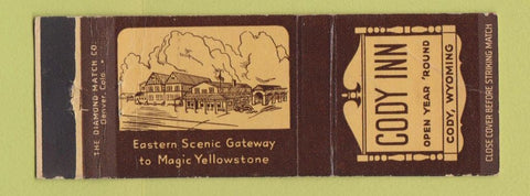 Matchbook Cover - Cody Inn Cody WY WEAR