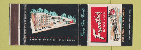 Matchbook Cover - Frontier Motor Court Cheyenne WY WEAR